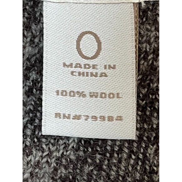 Chicos Sweater Women S Black Open Twee Wool Animal Print Neutral Jacket Stretch - Picture 7 of 11